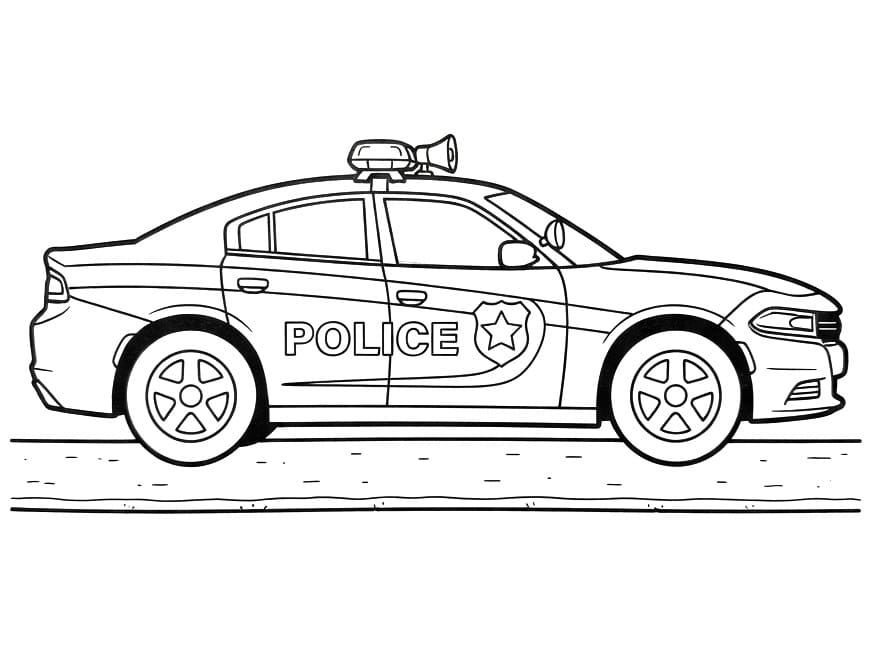 Fantastische politieauto