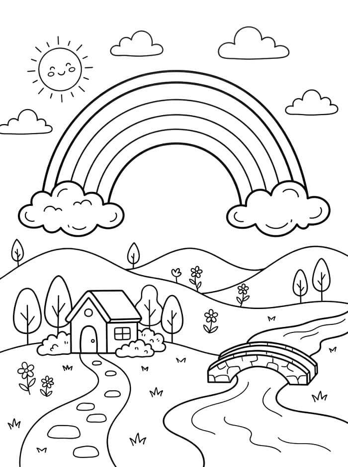 Fantastische regenboog