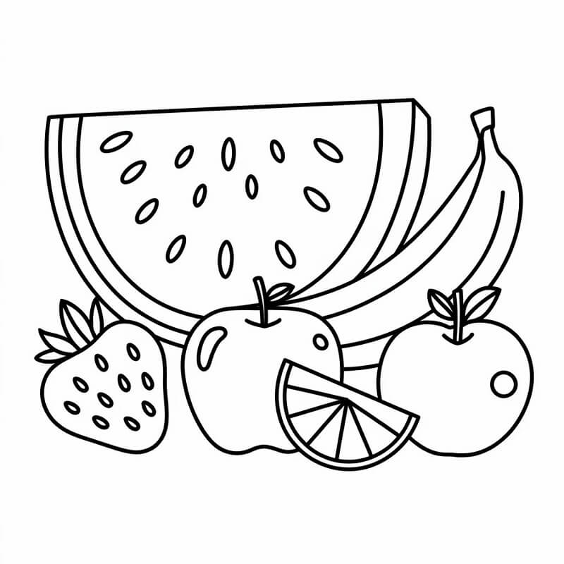 Fruit gratis te printen
