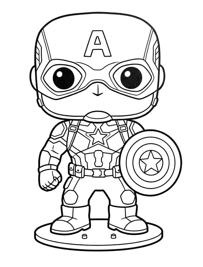 Funko Pop kleurplaat