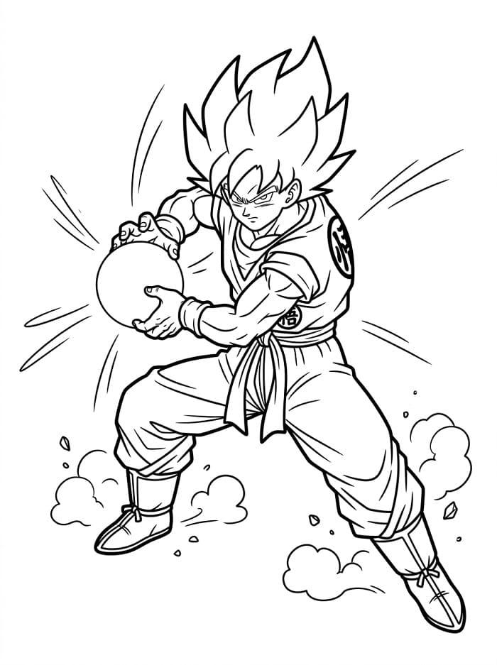 Geanimeerde Goku
