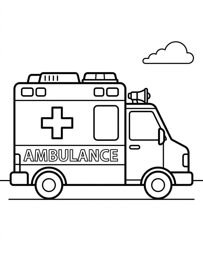 Geanimeerde ambulance
