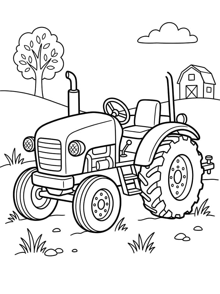 Geanimeerde tractor