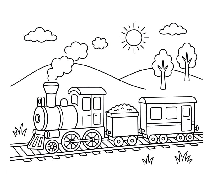 Geanimeerde trein