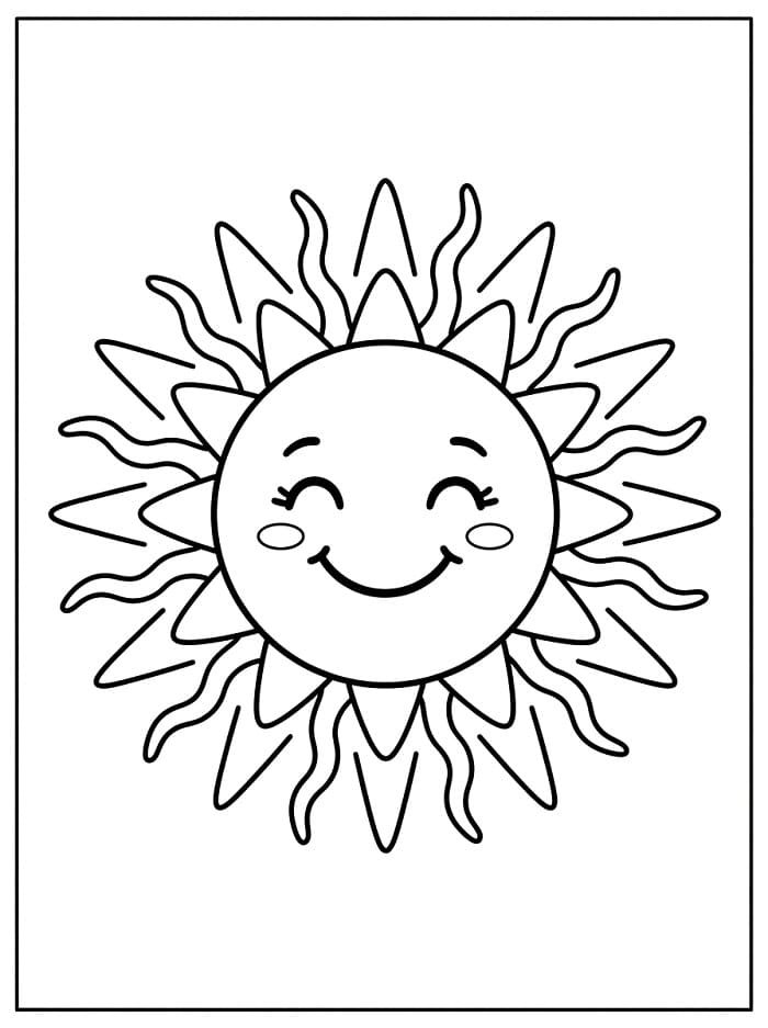 Geanimeerde zon