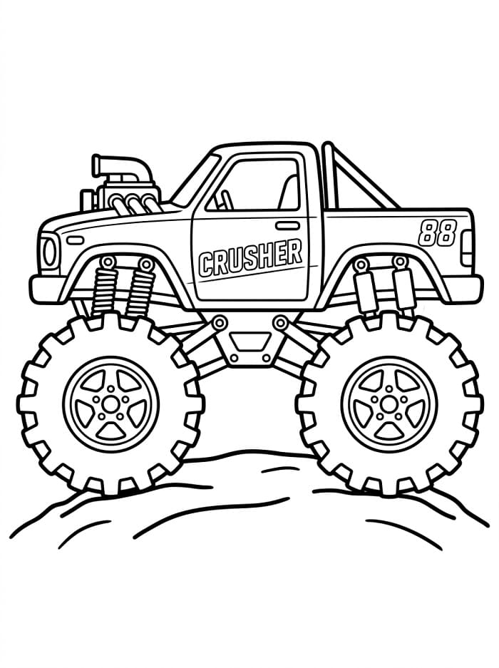 Gemakkelijke monstertruck