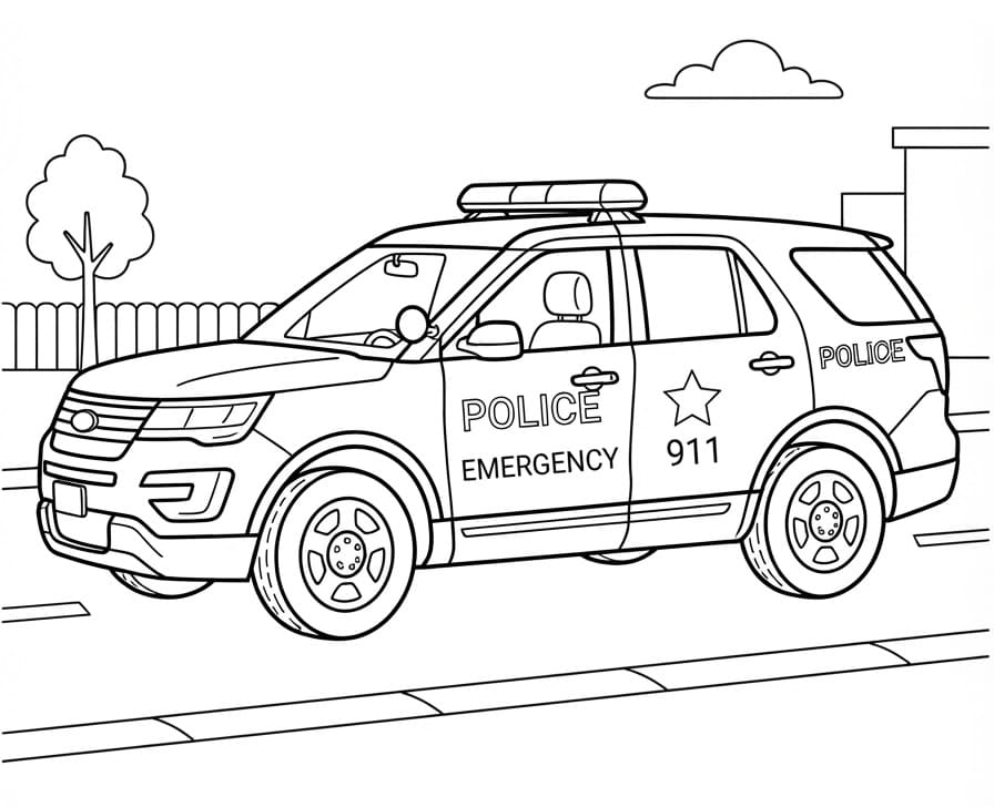Gemakkelijke politieauto