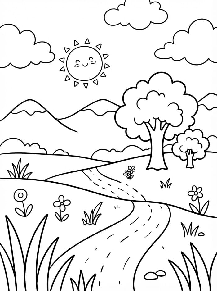 Geweldig landschap