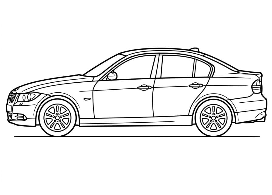 Geweldige BMW kleurplaat