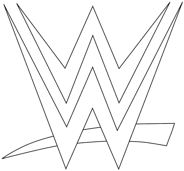 Geweldige WWE kleurplaat