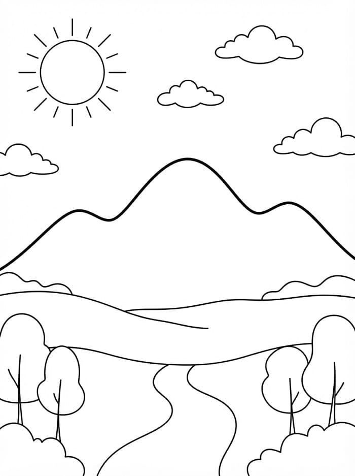 Geweldige berg