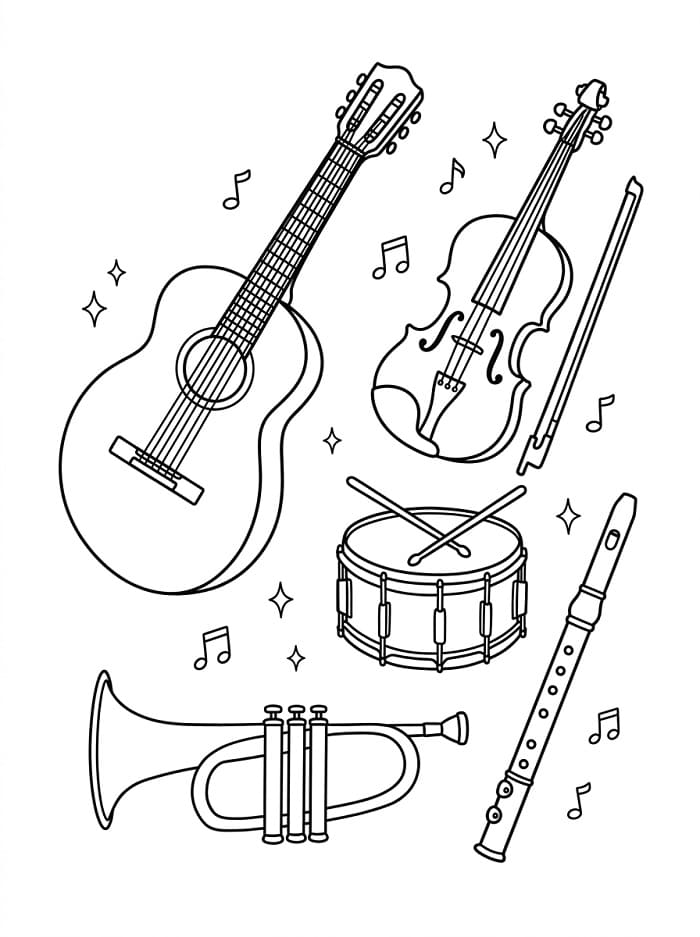 Gewone Muziekinstrumenten