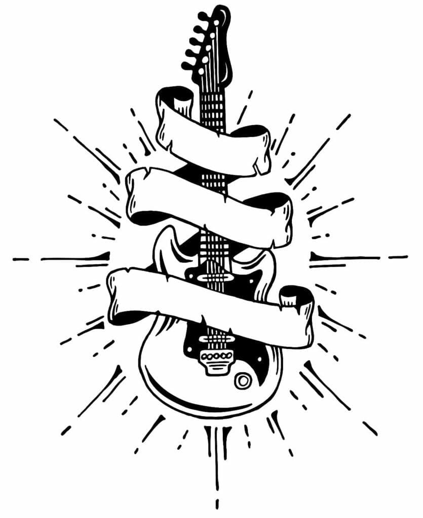 Gitaar Gratis Afdrukbaar