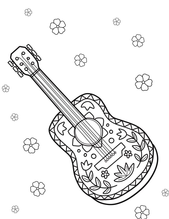 Gitaar met Muziek