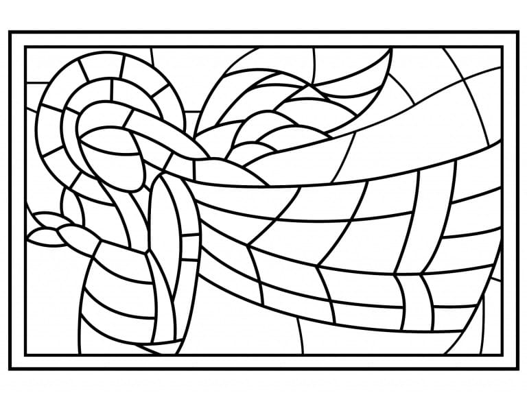 Glas-in-lood om Uit te Printen