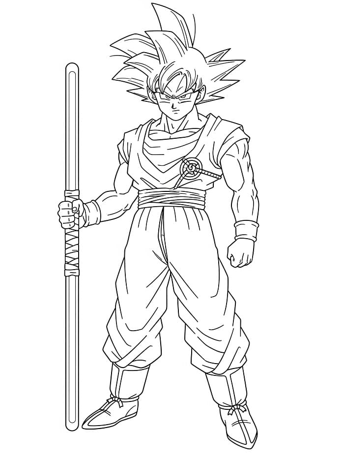 Goku uit de anime Dragon Ball Z