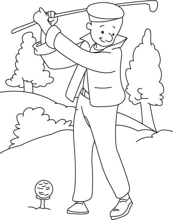 Golf om Uit te Printen