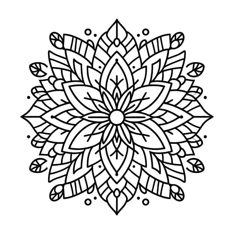Gratis Afbeelding van een Bloemenmandala