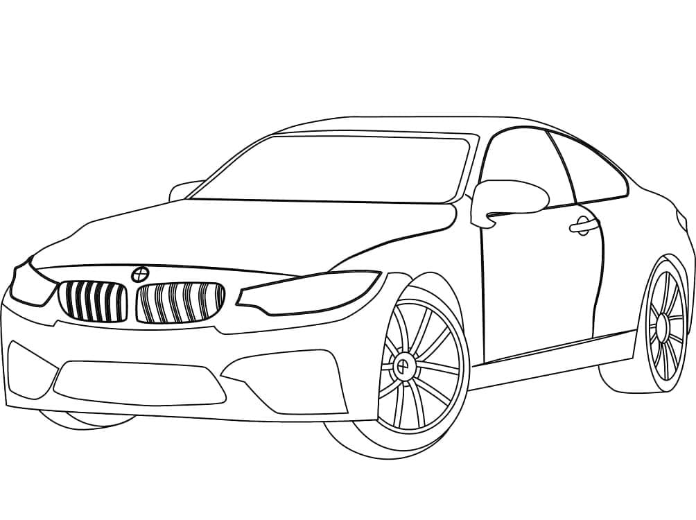 Gratis BMW printbaar kleurplaat