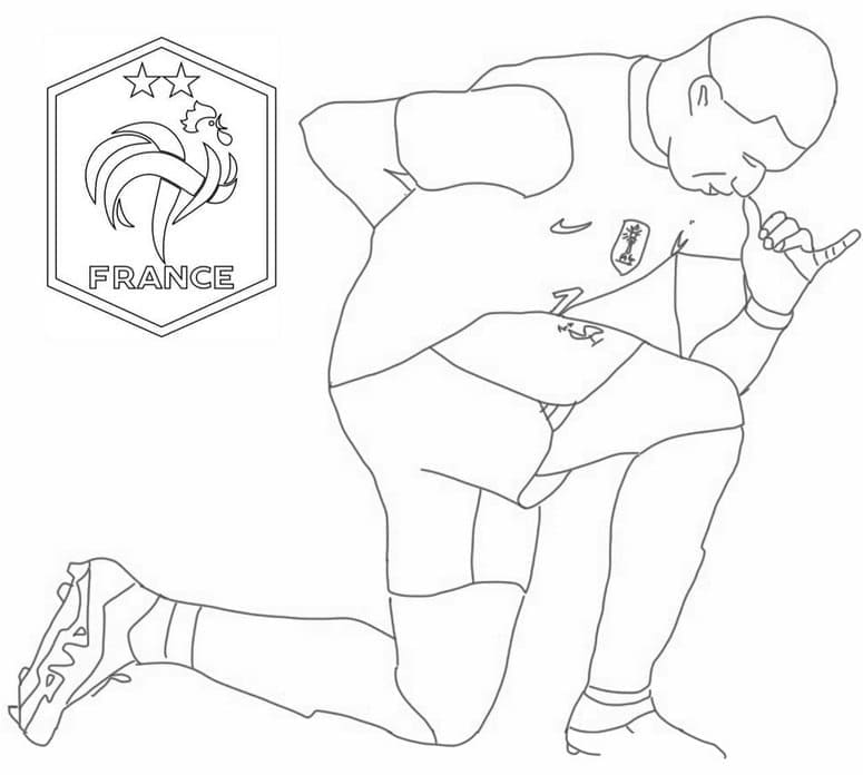 Gratis Kylian Mbappé om af te Drukken