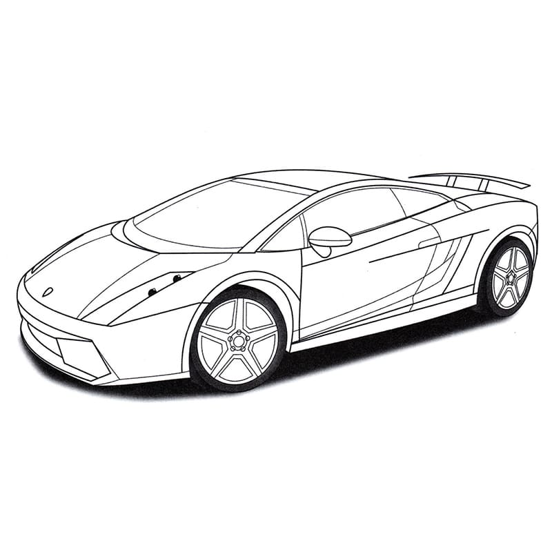 Gratis Lamborghini printbaar