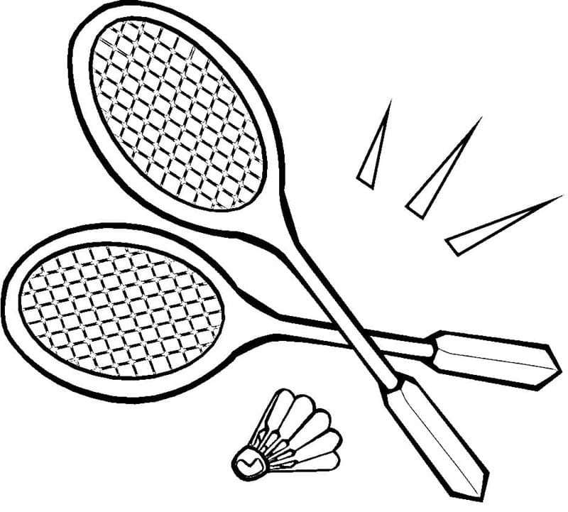 Gratis Printbaar Badminton