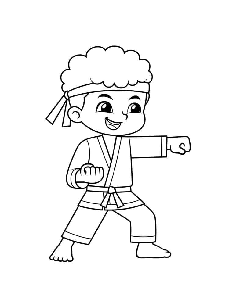 Gratis Printbaar Karate