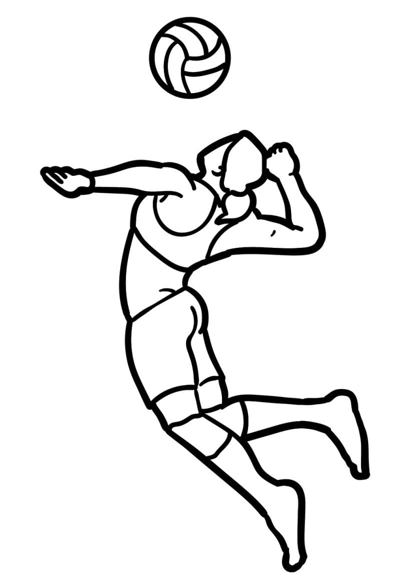Gratis Printbaar Volleybal