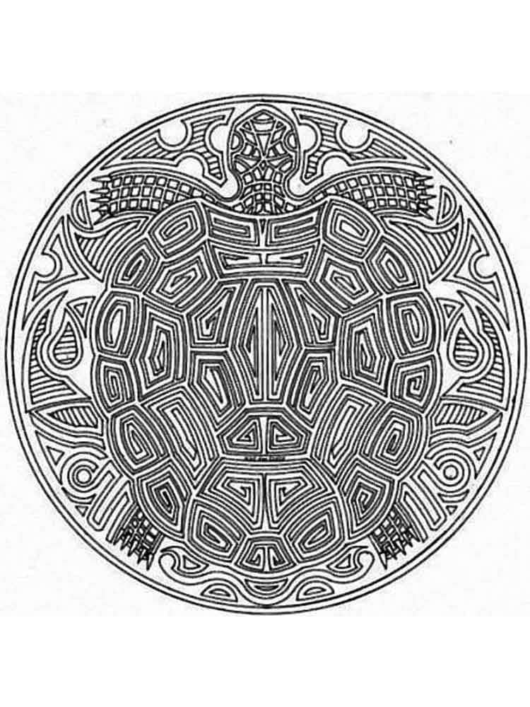 Gratis Printbare Dieren Mandala