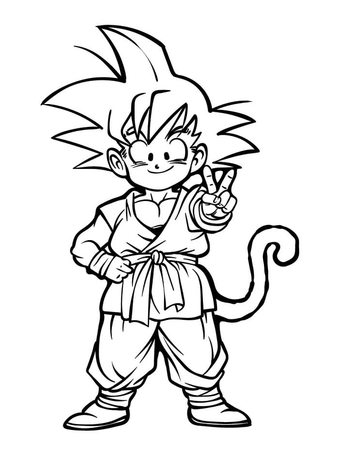 Gratis Printbare Goku