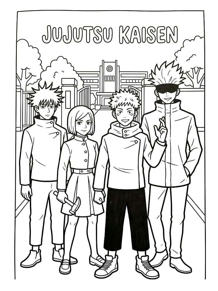 Gratis Printbare Jujutsu Kaisen