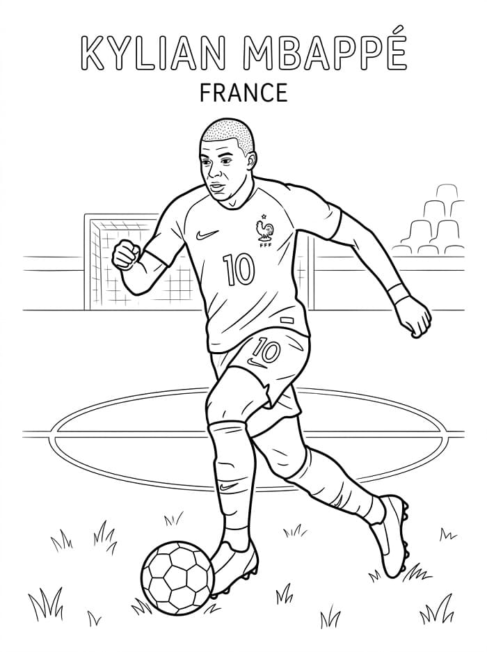 Gratis Printbare Kylian Mbappé