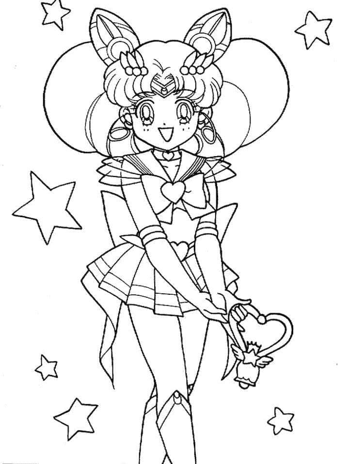 Sailor Moon kleurplaat