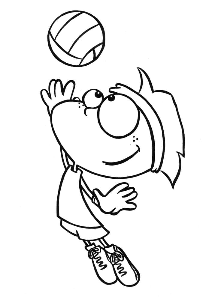 Gratis Volleybal om af te Drukken