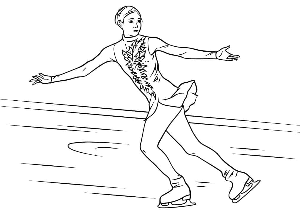 Gratis afdrukbare schaatsen afbeelding