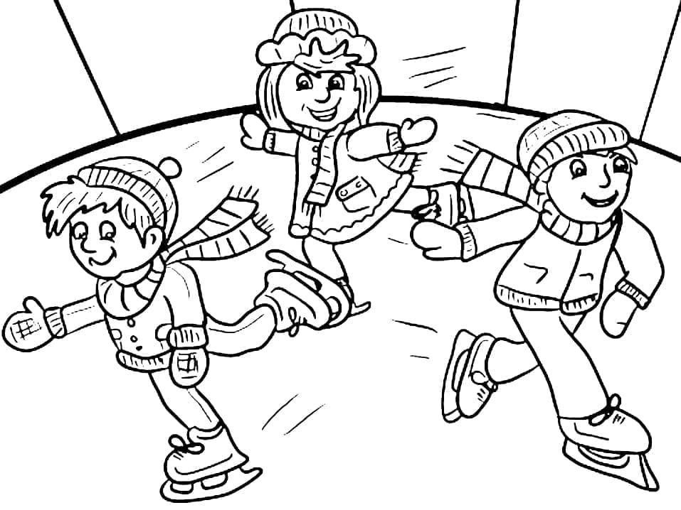 Gratis afdrukbare schaatsen