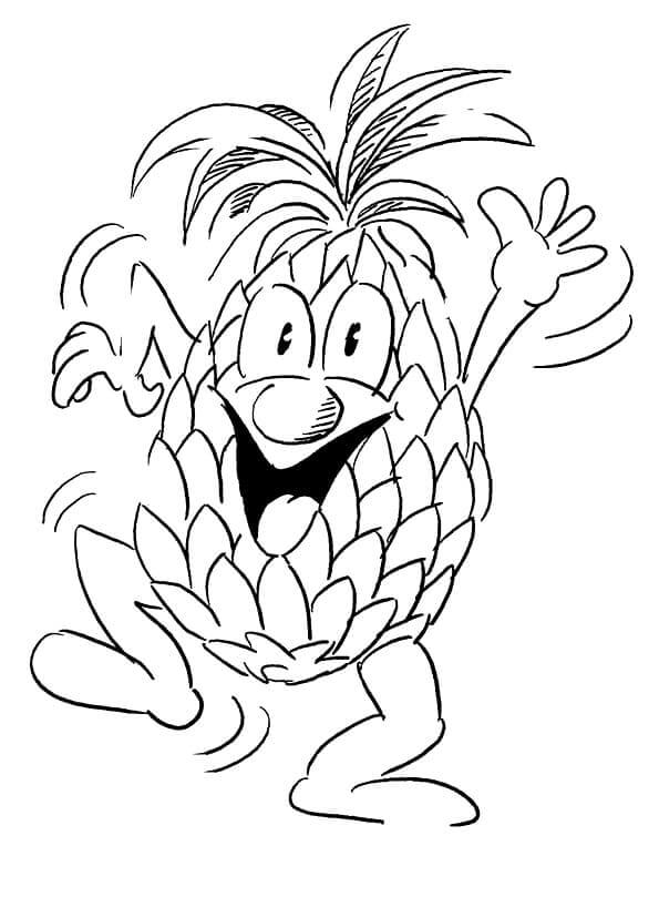 Gratis ananas om af te drukken