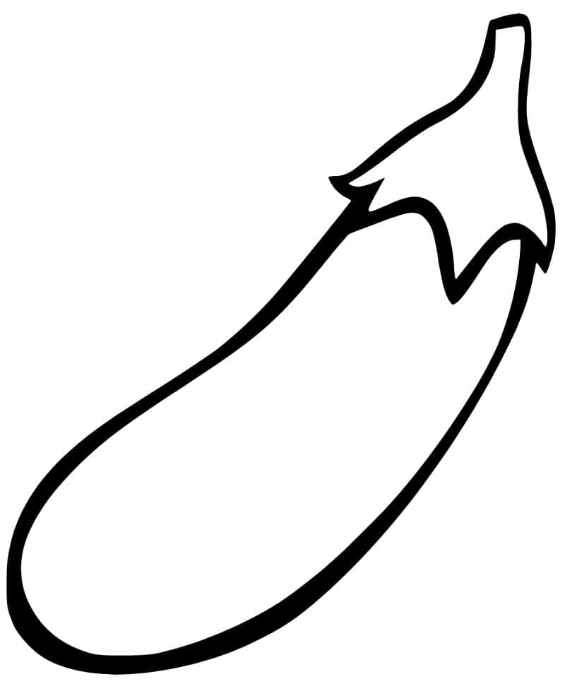 Gratis aubergine om af te drukken