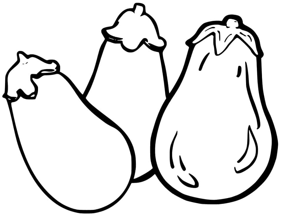Gratis aubergine voor kinderen