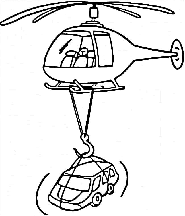 Gratis helikopter printbaar