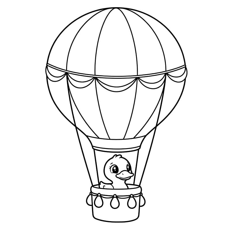 Gratis luchtballon printbaar