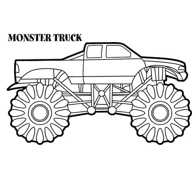 Gratis monstertruck printbaar