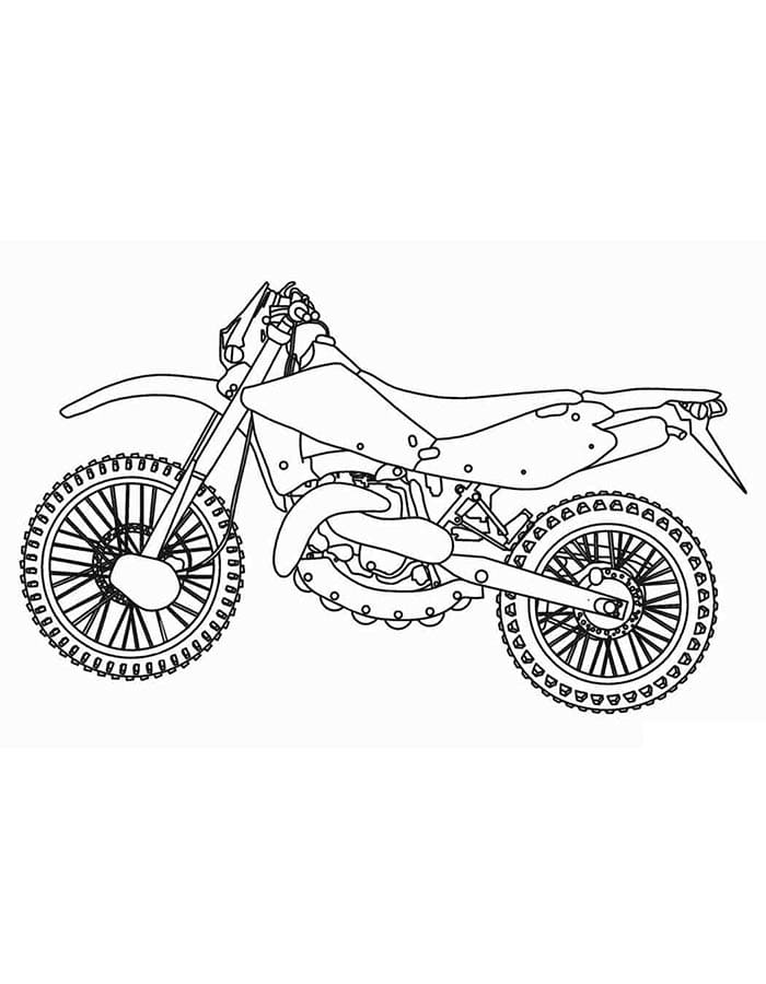 Gratis motorfiets om te printen