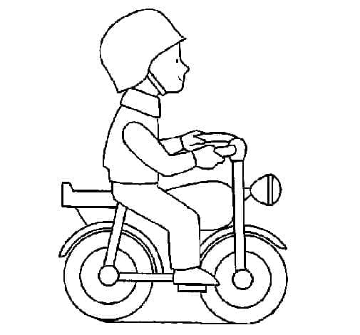 Gratis motorfiets printbaar