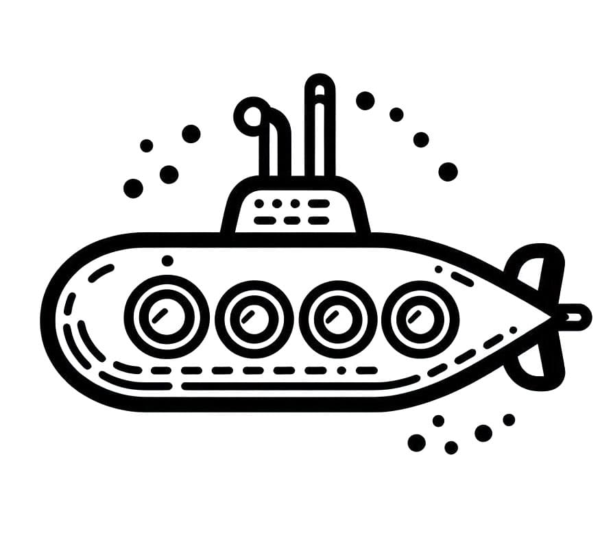 Gratis onderzeeër om te printen