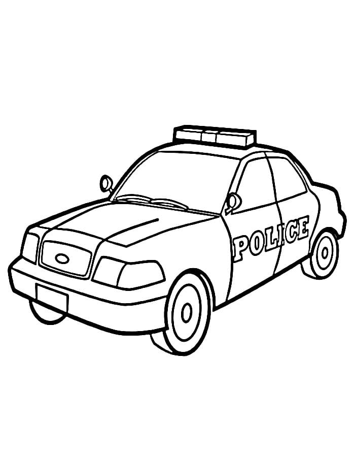 Gratis politieauto om te printen