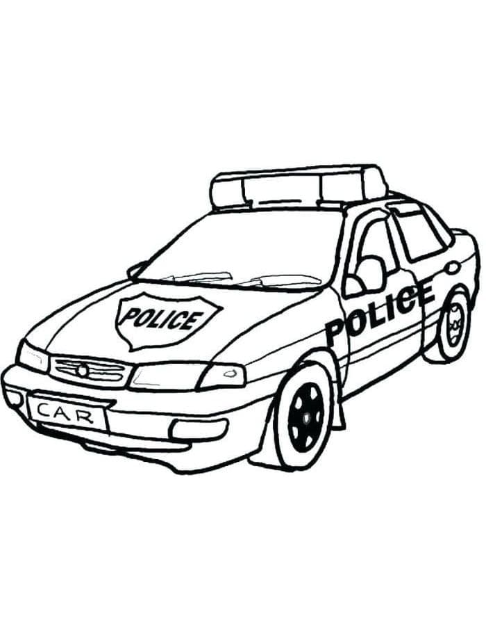Gratis politieauto printbaar