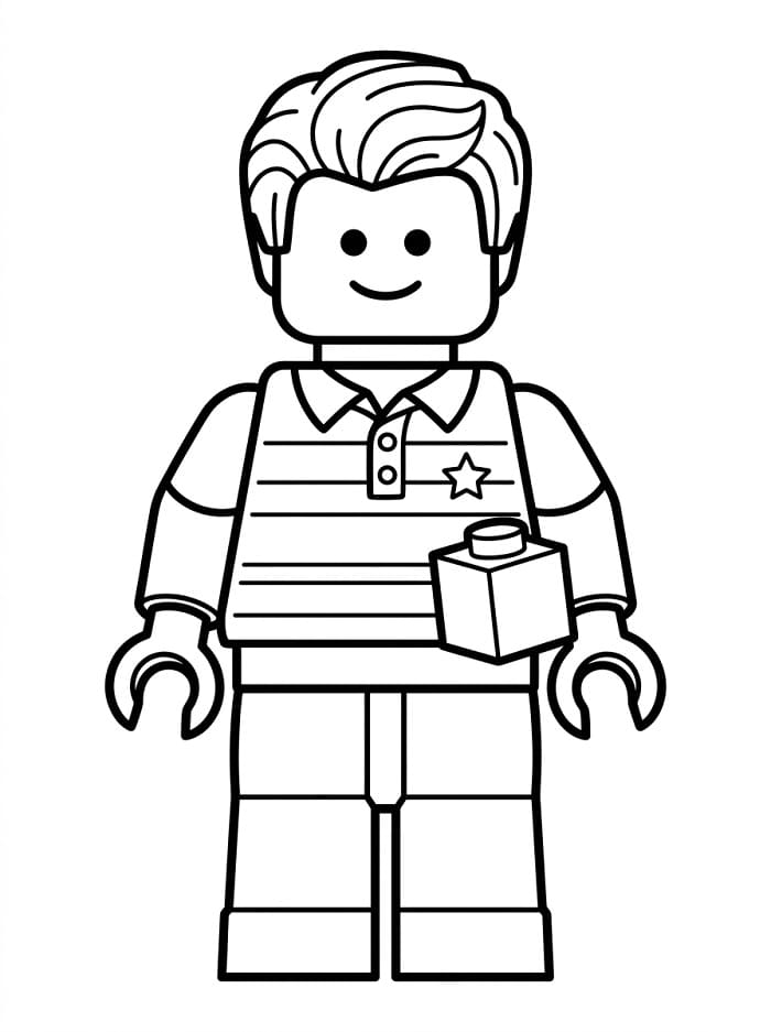 Lego kleurplaat