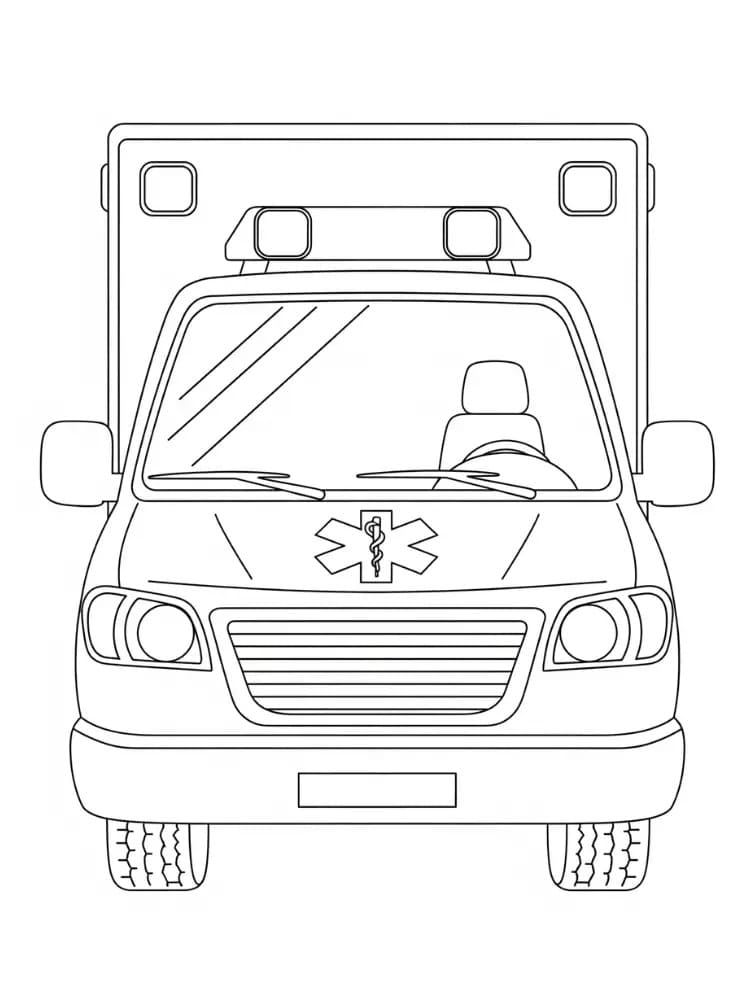 Gratis printbare ambulance