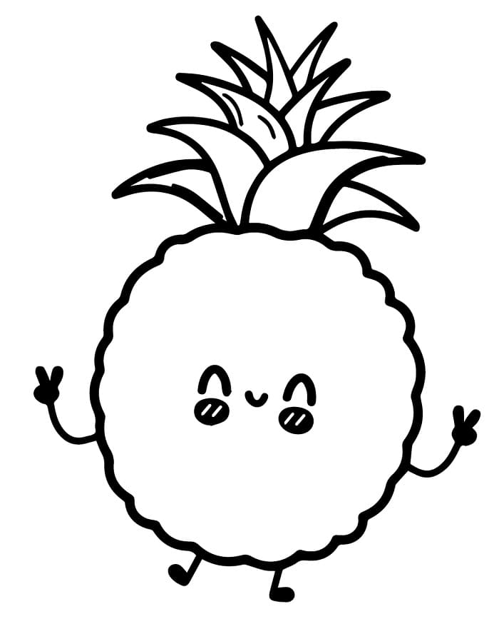 Gratis printbare ananas